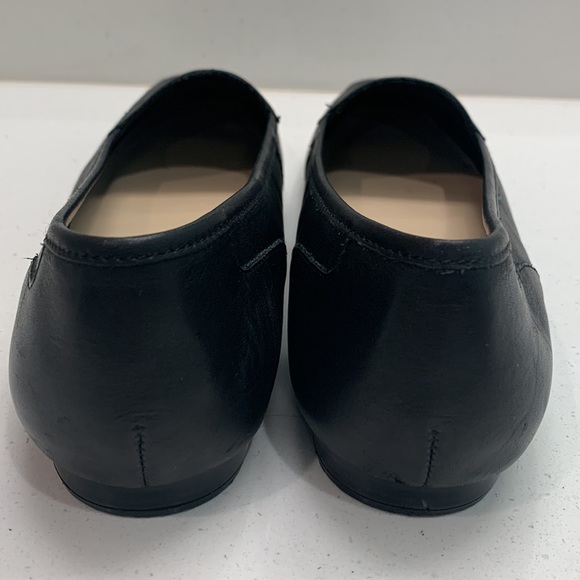 EUC 8.5 Narrow Bandolino Liberty loafer flats black all leather - Picture 7 of 10